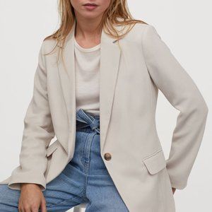 NWOT H&M linen blazer sz 10